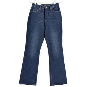 Black Tape Women's‎ Maya Relaxed Flare High Rise Stretch Blue Jeans Size 27 NWOT